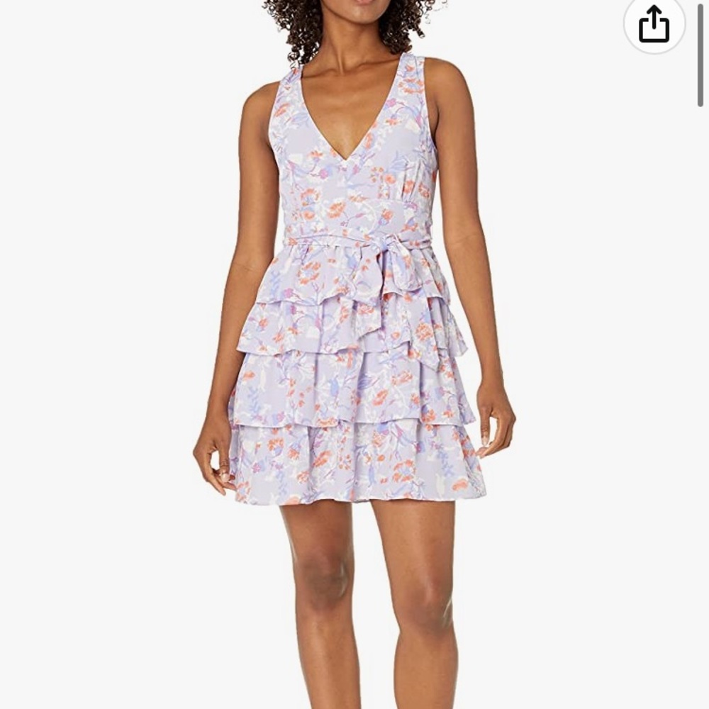 Likely tiered flower mini dress